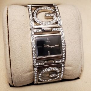 Guess Rhinestone Bangle Wristwatch